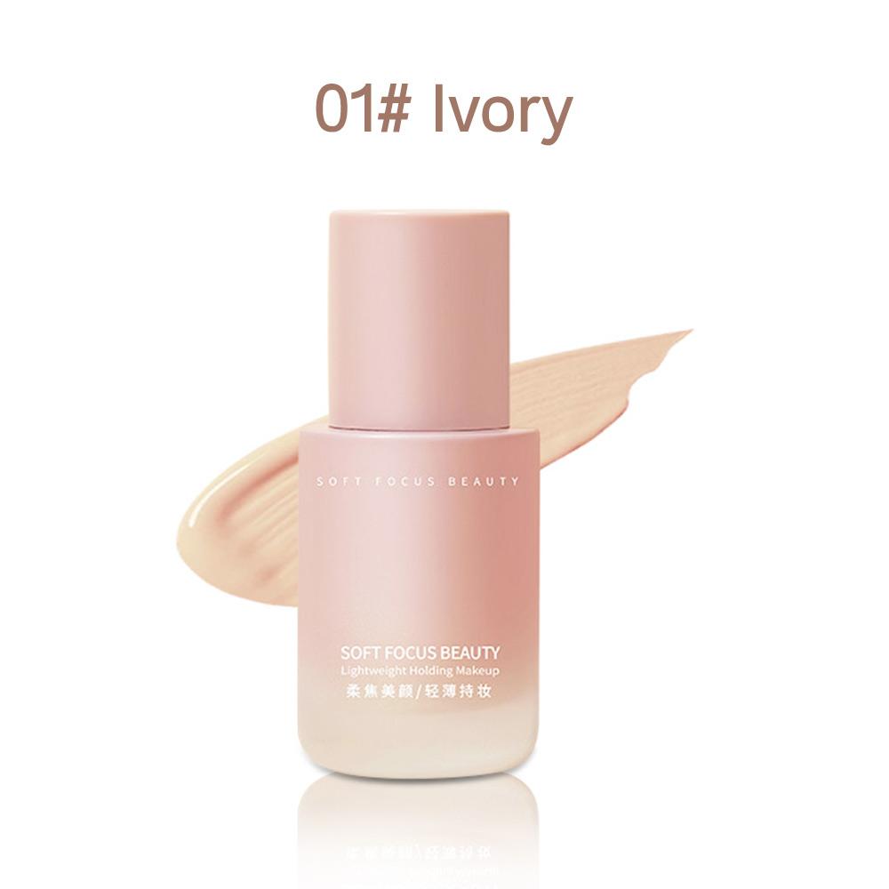 GECOMO Small Powder Bottle Liquid Foundation Soft Mist Long-lasting Makeup Does Not Come Off Moisturizing Concealer Waterproof