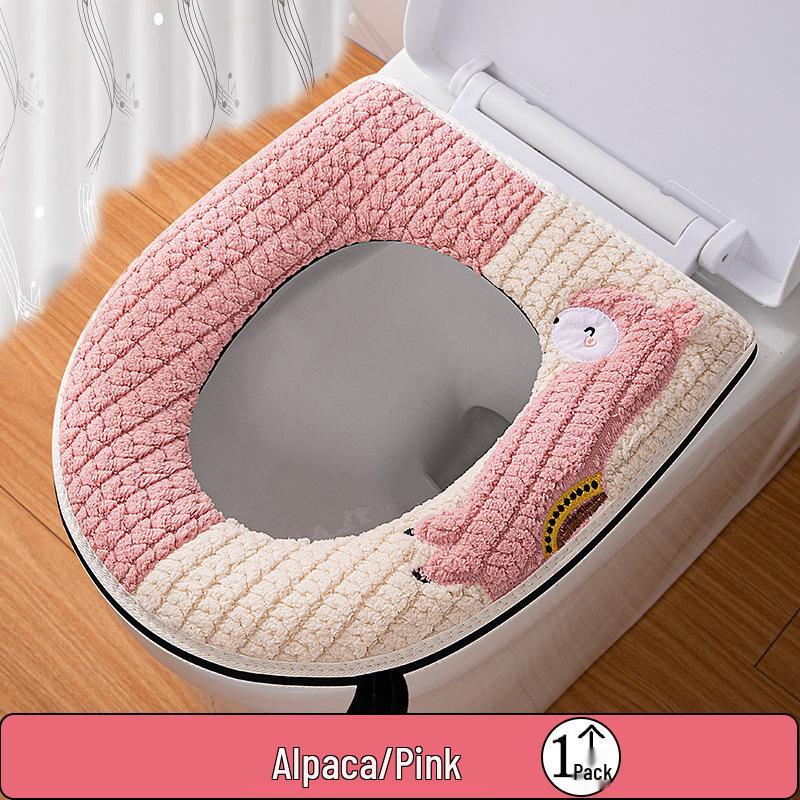 

Плюшевая универсальная подушка для сиденья унитаза на молнии для всех сезонов