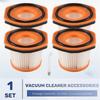 4 Pack Replacement Vacuum Filter for Wandvac System WV360 WS620 WS630 WS632 WS632BLBRN WS632GDBRN,Pa