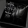 New Suit Fashion Business Calendar Watch Men'S Steel Belt Watch Watch Business Explosion Bracelet Men'S Watch