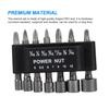 Nut Driver Socket Kit Wrench Screw Long-lasting Craftsmanship Multipurpose Rustproof Simple Operation Home Car Easy Use