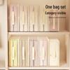 Four-Piece Mesh Storage Bags with Transparent Window - Large Capacity, Dustproof & Moistureproof for Home Bedroom