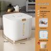 20 Jin Food-Grade Sealed Rice and Grain Storage Bucket with Press-Type Lid and Insect-Proof Feature