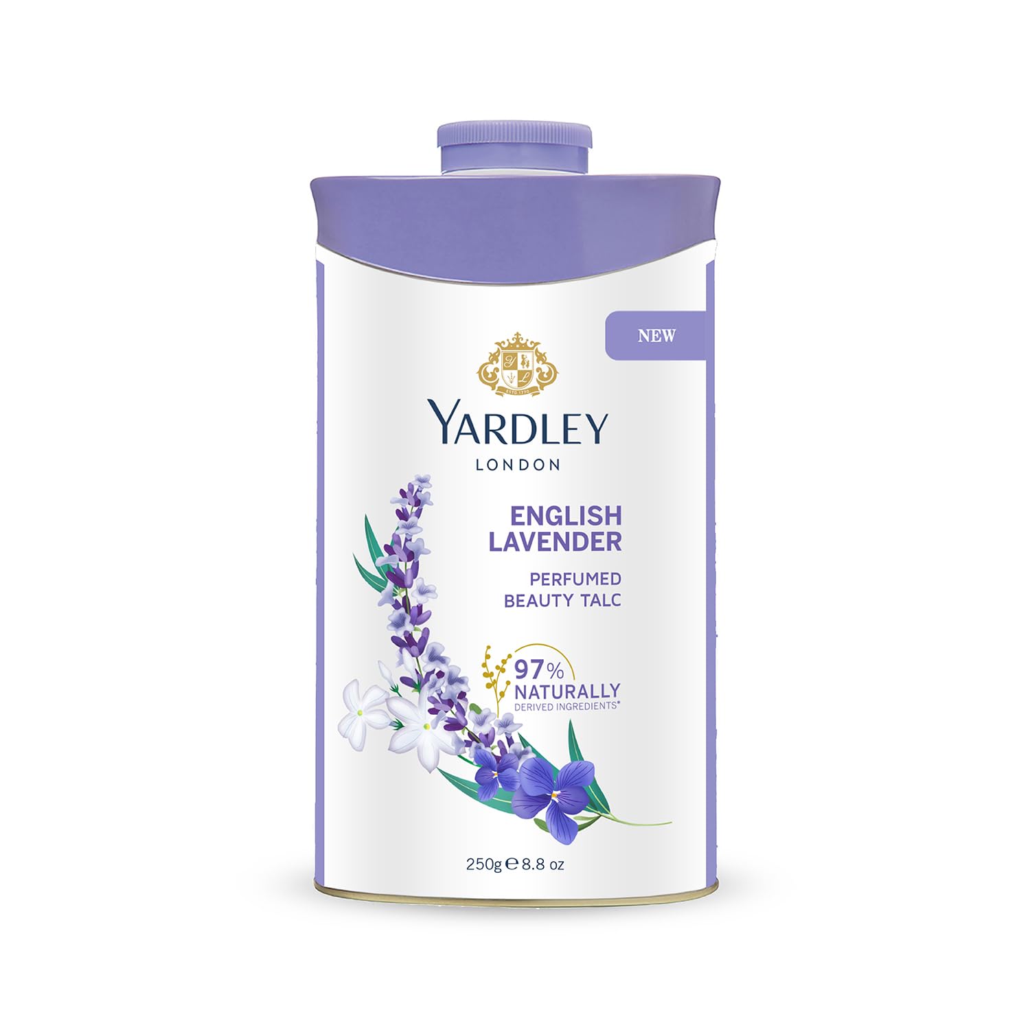 

Yardley London English Lavender Perfumed Talc for Women 250g Silky Smooth Lasting Fresh Body Care