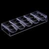 Portable 100 Chips Poker Chip Tray Container for Game