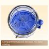 Large Capacity 4 Grids Pill Organizer Press Type Daily Pill Dispenser  Office