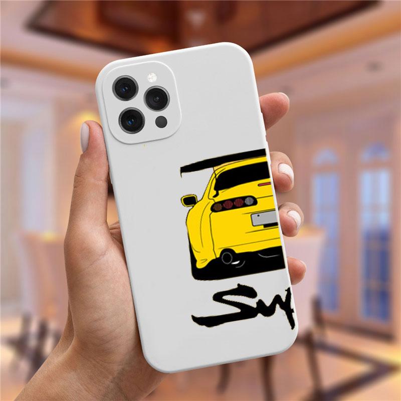 JDM Tokyo Drift Sports Car Paired Couple Phone Case For iPhone 17 16 15 14 13 12 11 Pro Max Mini 7 8 Plus SE Air Cover Fundas