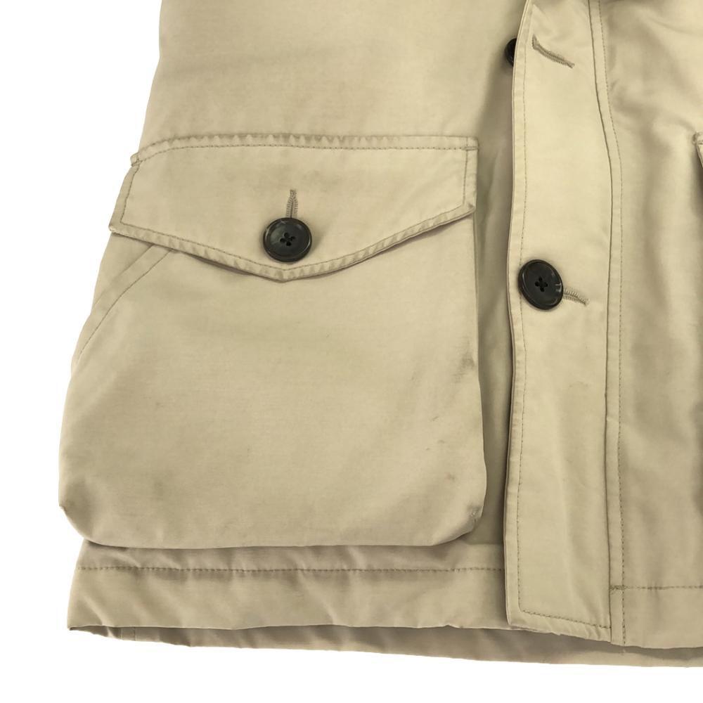 Chaqueta de plumón con capucha y parche con el logo de Danton 34 beige Mujer Usado