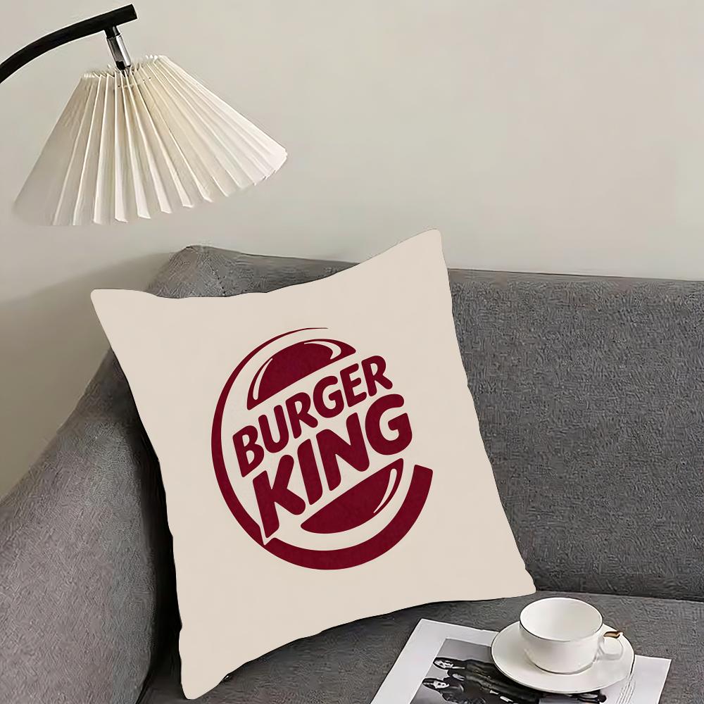 HHun BurgeRr King Brand Cushion Cover Pillowcase Ultra Soft Skin Friendly Fabric Cloud Like Comfort Concealed Zipper