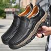 Móda Denní Muži Mokasíny PU Protiskluzová Silná podrážka s kulatou špičkou Business Formální obuv Pro volný čas Pohodlné Všestranné Pánské turistické boty