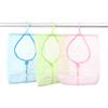 Solid Color Mesh Hook Bathroom Storage Bag