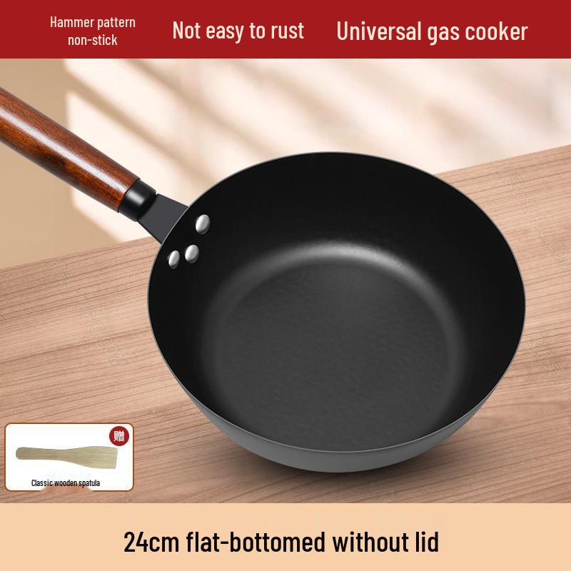 

Non-Stick Iron Pan for Pancakes, Fried Eggs, and Steaks - Compatible with Induction Cookers and Gas Stoves. Standard