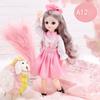 30CM Mini Movable 23Jointed Doll Girls Toy 3D Big Eyes BJD Princess Full Outfits  Dresses  Collection Childrens Doll Gift