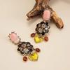 SHIXIN Vintage Acrylic Love Heart Flower Drop Earrings for Women Unique Irregular Geometric Pendant Earrings New Fashion Jewelry
