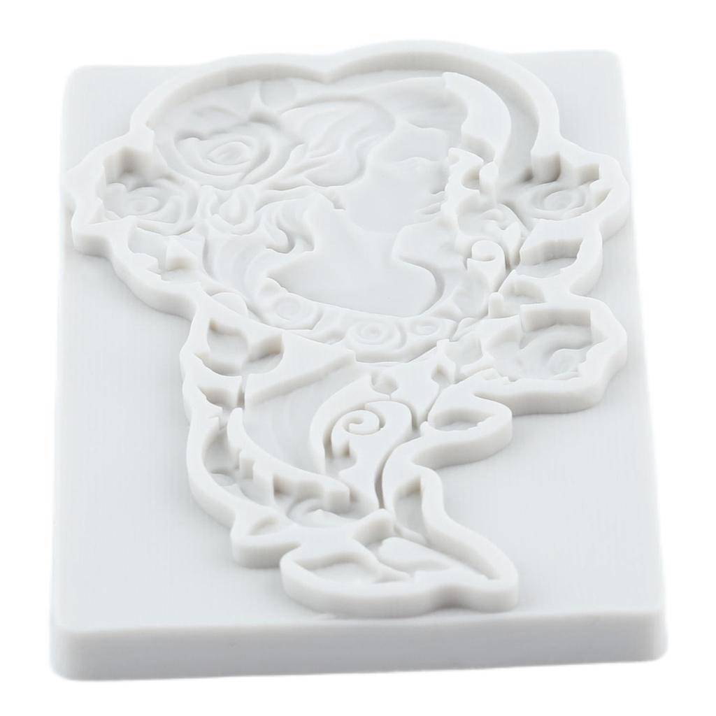 Rose Flower Lady Silicone Molds Lady Avatar Fondant Mold Cake Decorating Tools Cupcake Topper Candy Chocolate Gumpaste Mold