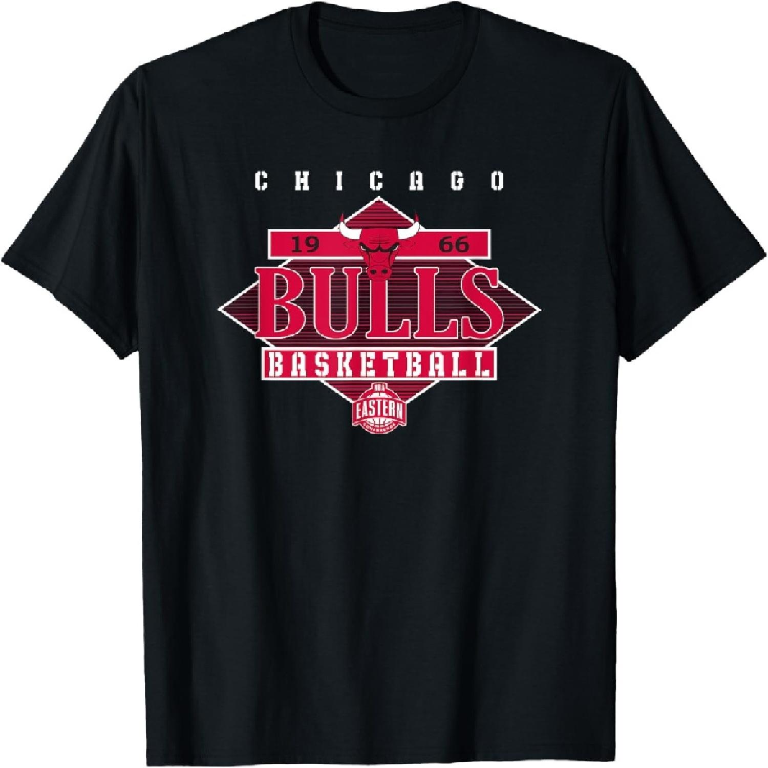 Официальная футболка Chicago Bulls с бриллиантовым принтом XXXXXL разноцветный