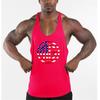 Beach and Surfing Vest Round Neck Sports Training Fitness Tank Top Men's Cotton Muscle Bodybuilding Stringer Singlet Comfortable
