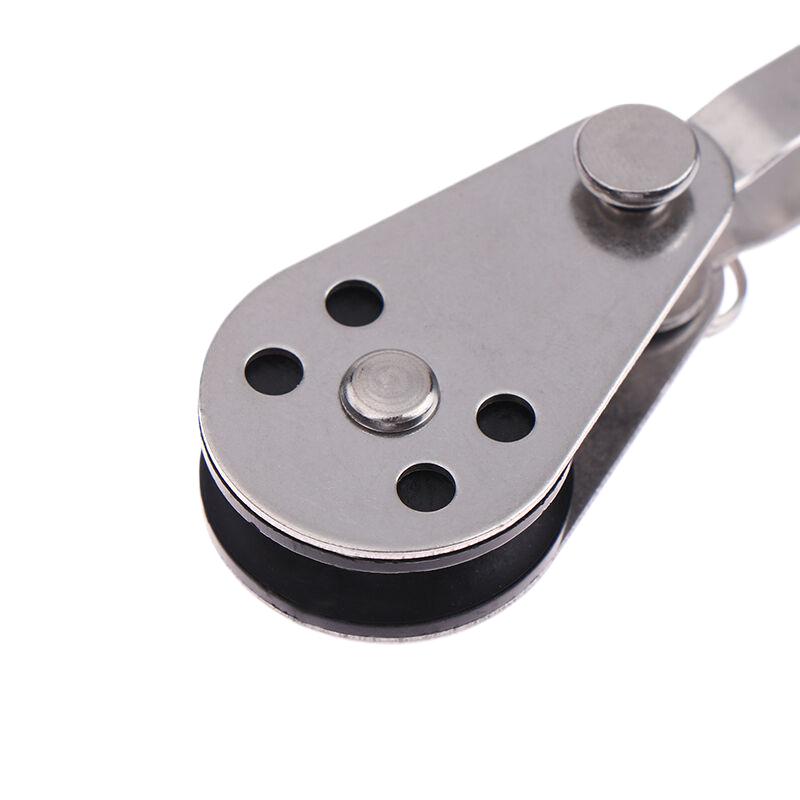 Block Rope Runner Kayak Boat Parts 25Mm 304/316 Stainless Steel Pulley Single Wheel Load Bearing Swivel Lifting Rope Pulley