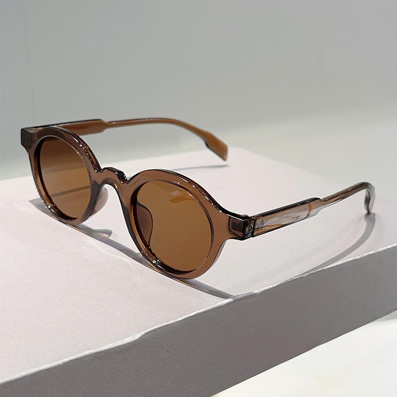 New Oval Sunglasses Women Fashion Clear Candy Color Shades Outdoor UV400 Retro Round Frame Men DrivingTrending Sun Glasses