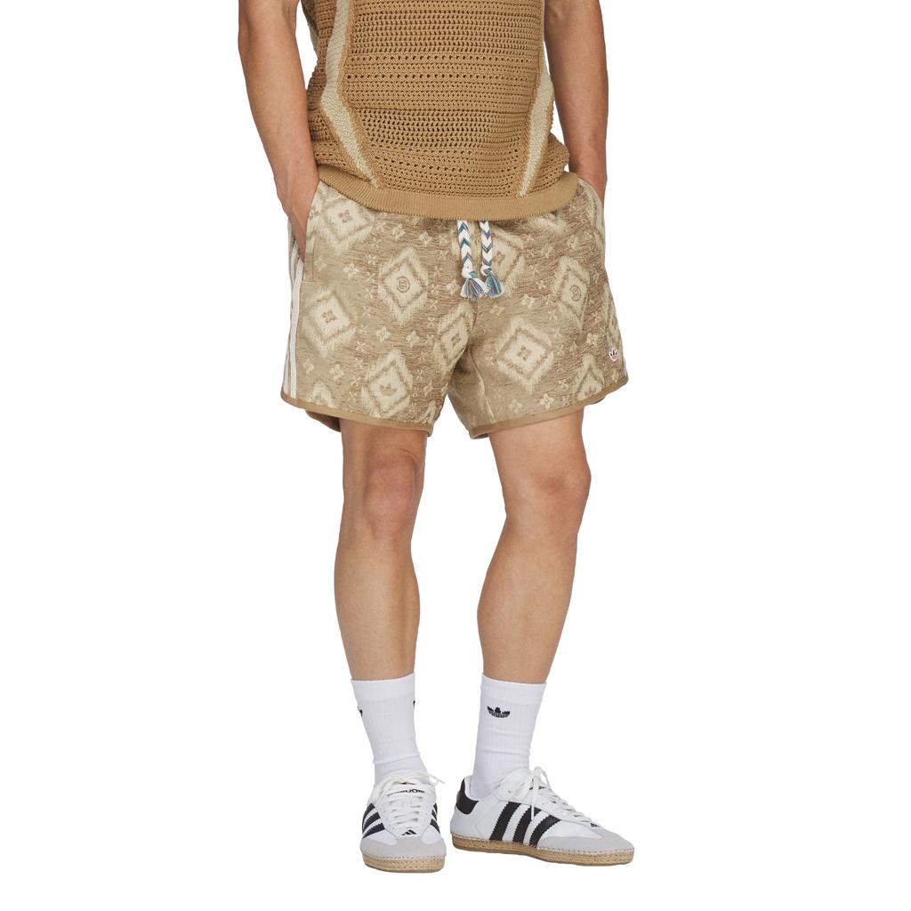 adidas AOP X CLOT Shorts By EDC Warm Sandstone Unisex Bottoms Tan KE7068