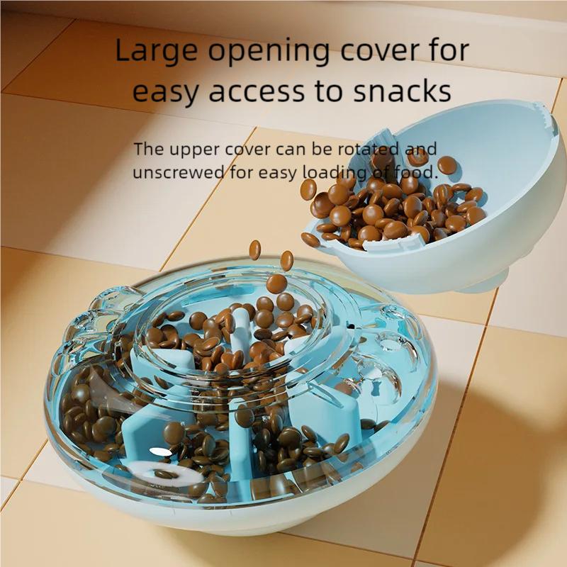 Chicken Shaped Cat Treat Dispenser Toy Adjustable Hole Slow Feeder Healthy Eating Interactive Pet Toy Easy Clean for Cats Dogs