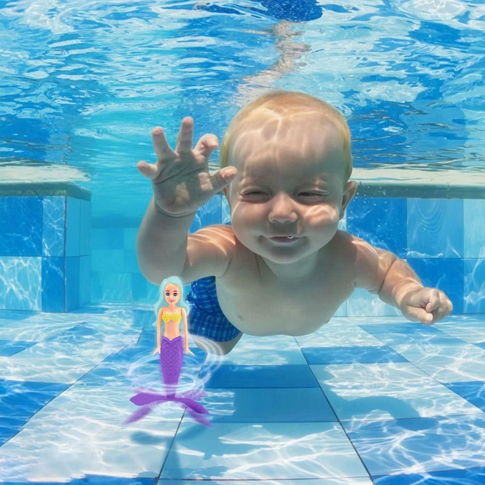 Funny Spin Mermaid Dive Toys Rising Design Mermaid Pool Toy Floating Shell Mermaid  Summer Swimming