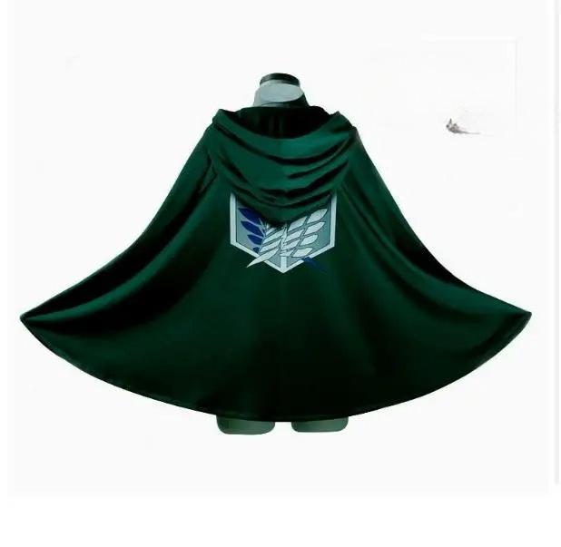 Nieuw Anime Attack Cape Shingeki No Kyojin Scouting Legion Cosplay Kostuum Cos Groene Cape Herenkleding Cosplay Kostuum Dames S(Height 150-160cm)