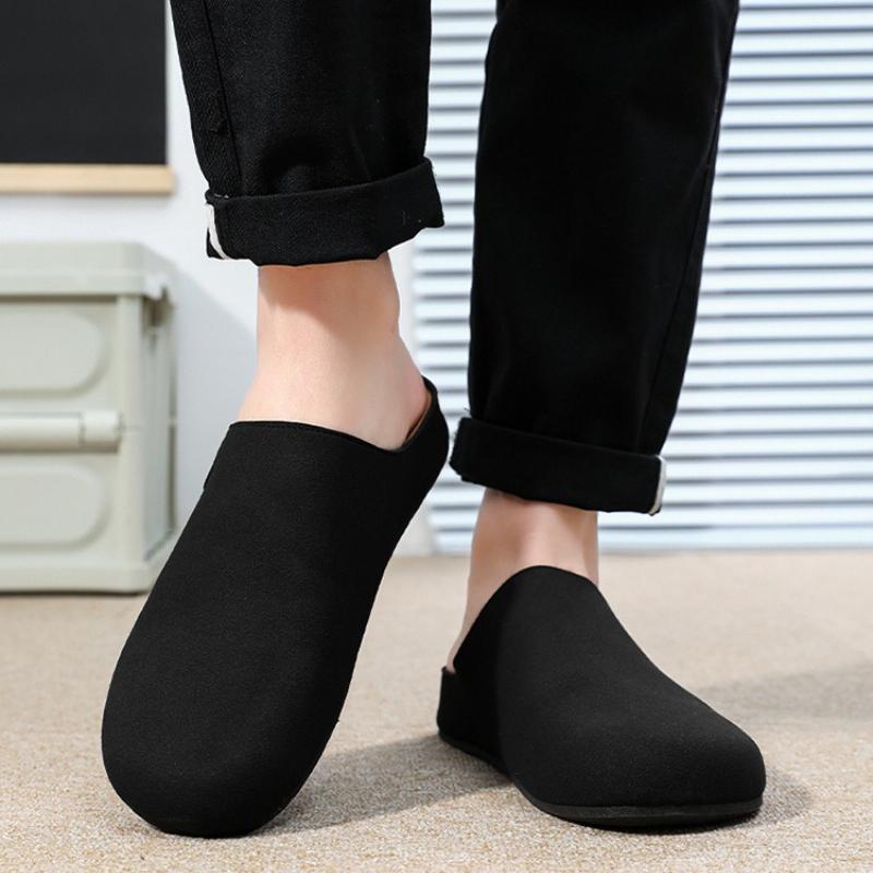2025 New Men's Half-slip Versatile Fashion Slip-on Slippers Outdoor Comfortable Soft-soled Casual Shoes Designer Men's Slippers