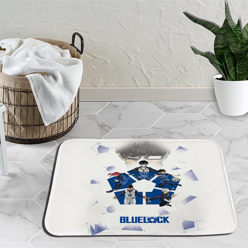 

Синий замок милый мультяшный приветственный коврик Isagi Yoichi входная дверь коврик для балкона ванная комната коврики нескользящий ковер спальня ковер домашний декор 17