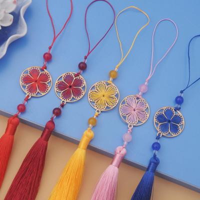 Peach Blossom Tassel Pendant for Hanfu Costume