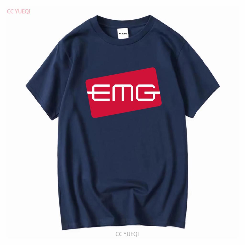 EMG Pickups Guitars Logo Mens Black T Shirt Size S to 3XL vintage Washed homme Stylish Soft Slightly graphic Stretched Unisex