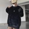 Unisex Trendy Korean Loose-Fit Sweaters with Shoulder Pads for Autumn/Winter