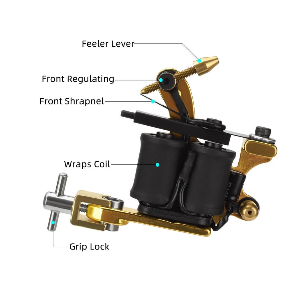 Tattoo Machine Kit 2   Tattoo Machine Power Supply with Needle Foot Pedal Handle for Tattoo Artist Beginner Tattoo Training Set