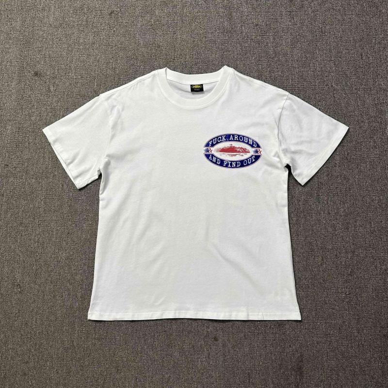 New High Street Corteiz Alcatraz Fun Letter Print Men's and Women's Casual Short Sleeve T-Shirt