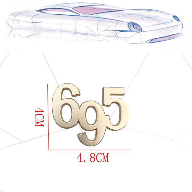 

1Pc 3D Metal Esseesse Car Sticker Zinc Alloy Car Body Side Rear Trunk Badge 695 595 Esseesse Logo For 500 695 595 Esseesse Auto Accessories