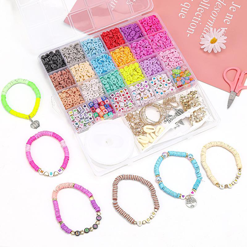 Handmade Children'S Beaded Beads Educational Toys Diy Jewelry Bracelets Necklaces Jewelry Soft Pottery Beads