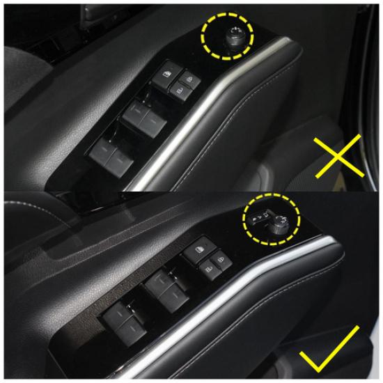 Steel Matte Window Lift Panel Cover Trim For - Toyota Highlander 4pcs