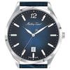 Mathey-Tissot Urban Leather Strap Blue Dial Quartz D411ABU Women's Watch
