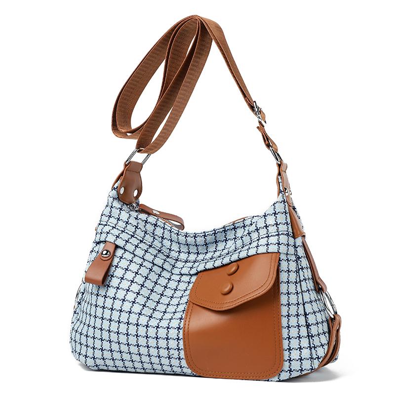 Ladies Multi-Pocket Messenger Bag High Quality Soft PU Leather Shoulder Bags Casual Crossbody Bags For Women 2024 New Tote