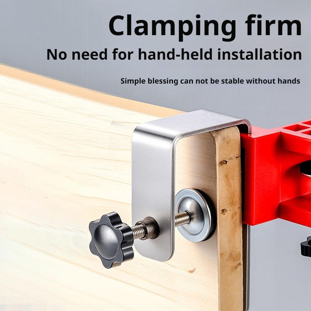 2pcs Cabinet Clamps, Adjustable Drawer Front Installation Camps For Woodworking, Drilling, Kitchen Furniture, Miter Setup