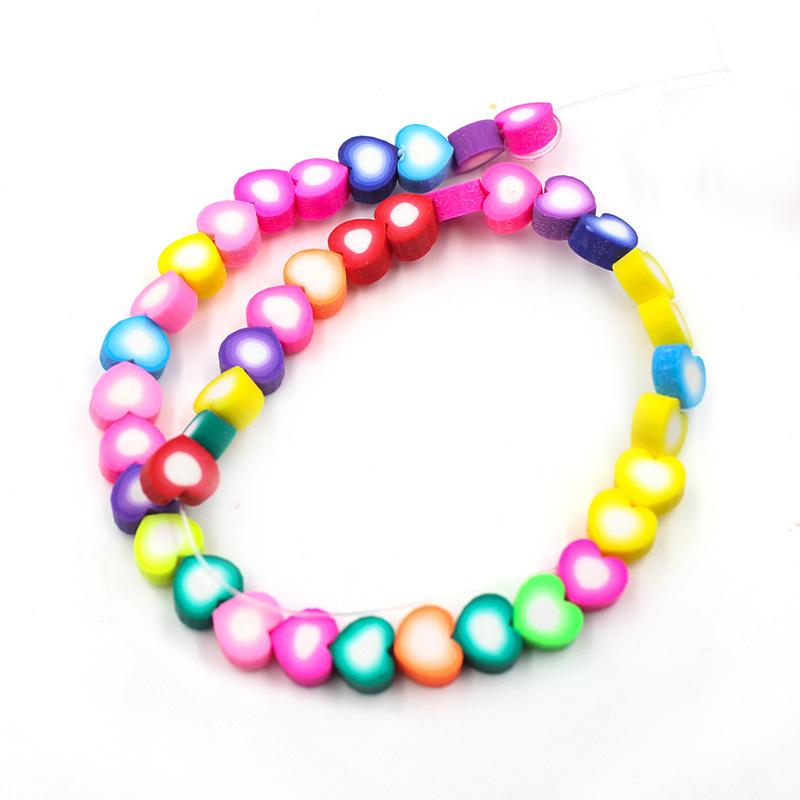 Soft Pottery Beads Beaded Handmade Materials Diy Jewelry Accessories Mobile Phone Chain Bead Separation Mixed Color Soft Pottery Loose Beads