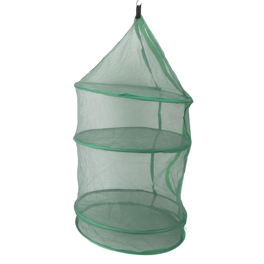 Hanging Drying Mesh Green Dust Proof Elastic Foldable Drying Net for Drying Fish Food