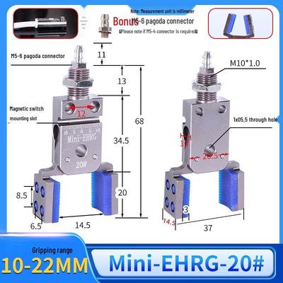Mini Pneumatic Robotic Gripper