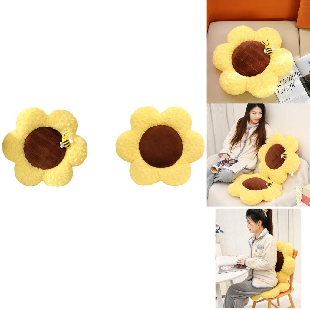 Charming Plush Sunflower Pillow Cushion For Home Decor And Comfortable Seating