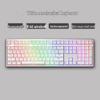 Three-Mode Wireless Bluetooth Mechanical Keyboard with Blue, Black, Red, and Silent Switches - Gaming and Office Use