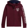 Hanorac cu fermoar complet și logo Polo Ralph Lauren Fleece pentru copii 323979441-001