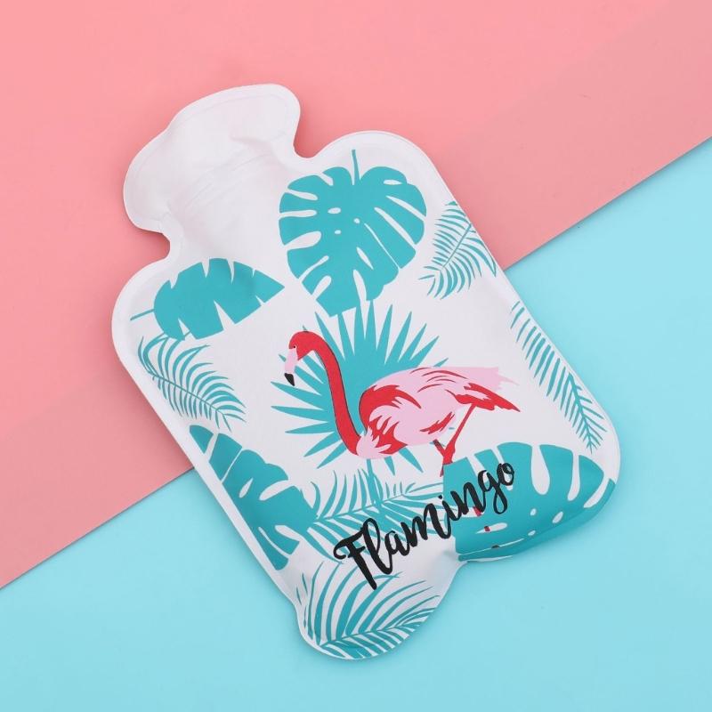 Cartoon-Warmflasche Wasserbefüllung Explosionsgeschützt Mini Tragbar Warmwasserbeutel für Frauen Mädchen Handwärmer Winter