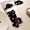 Cartoon Puppy Bathroom Floor Mat Three-Piece Set, Absorbent Non-Slip Mat, Diatom Mud Toilet, Dirt-Resistant And Wear-Resistant Toilet U-Shaped Mat