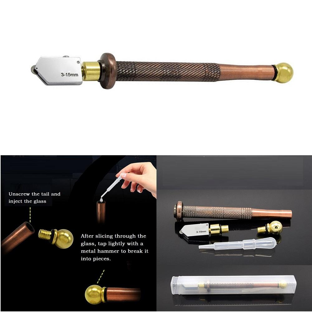 Alloy-Cutting-Wheel For glass Cutter with Emery Tip and Metal Handle for For glass Mirror and Tile Applications