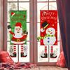 Christmas Window Sign Christmas Window Polyester Decorative for Shop Bar Hotel